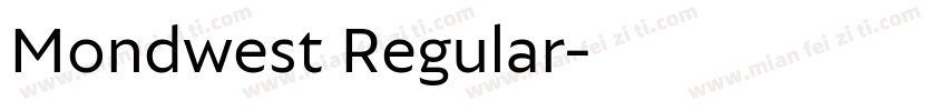 Mondwest Regular字体转换